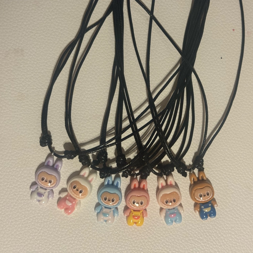 Popmart labubu the monsters necklace